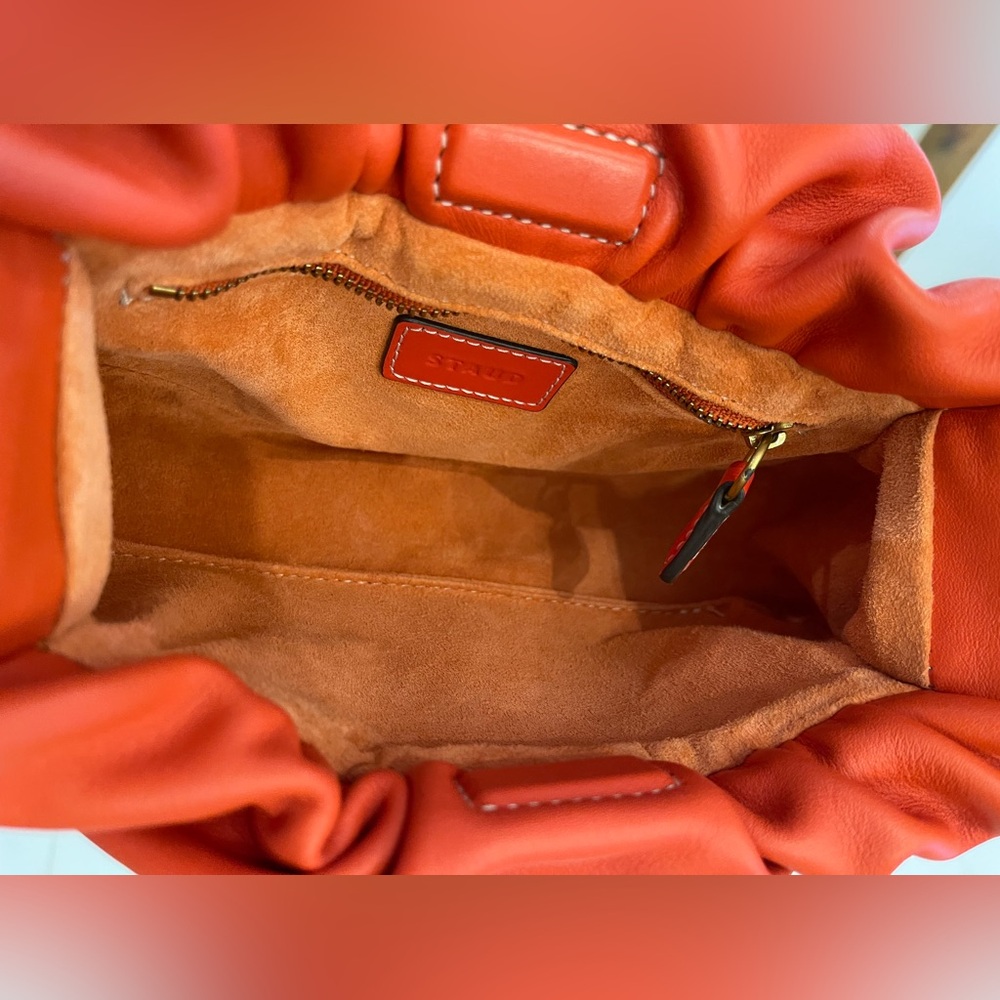 Staud Kiki Shoulder Bag Blood Orange - Picture 12 of 15